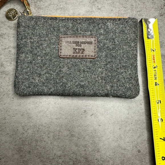 Will Bees Bespoke Euro Wool Wristlet / Clutch — Monogrammed - Picture 6 of 6